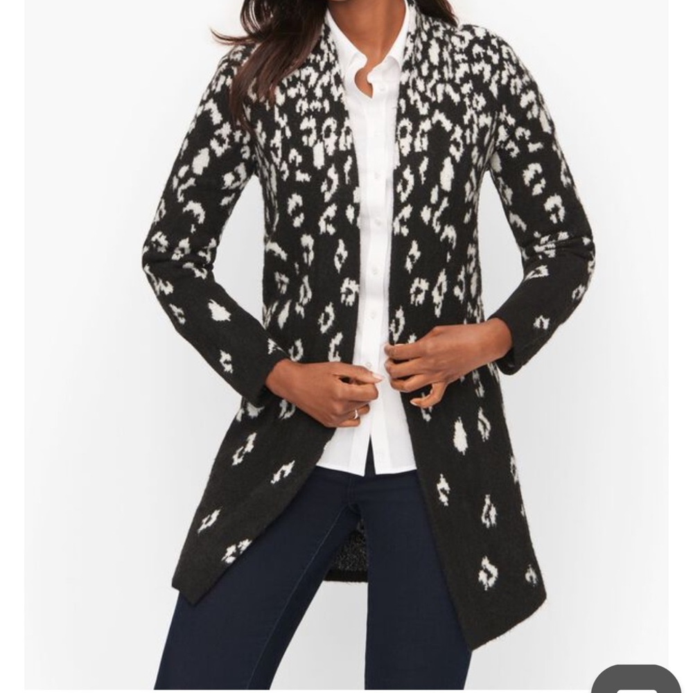 Talbots Cardigan duster sweater coatigan